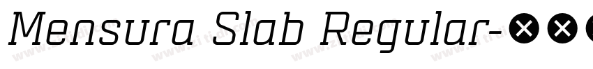 Mensura Slab Regular字体转换 Mensura Slab Regular字体转换